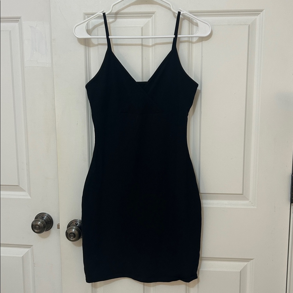 Wild Fable Spaghetti Strap Body con Mini Dress size medium black